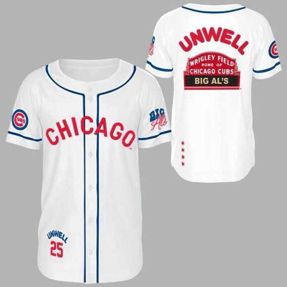 Big Al’s Wrigley Takeover Alex Cooper Unwell Cubs Jersey - Picture 7 of 7